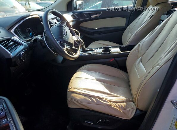 2FMPK4J95GBC16038 2016 FORD EDGE White Vista interior delantera