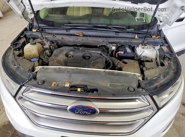 2FMPK4J95GBC16038 2016 FORD EDGE White Vista del compartimento del motor