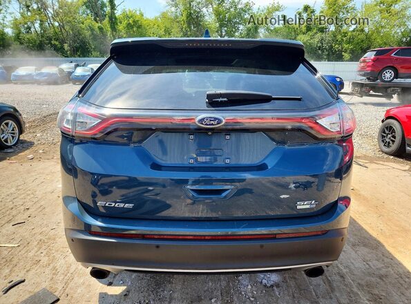 2FMPK4J95GBC40713 2016 FORD EDGE Teal Widok z tyłu