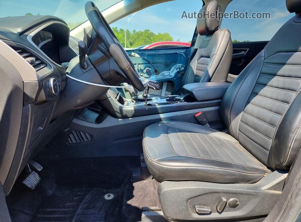 2FMPK4J95GBC40713 2016 FORD EDGE Teal Widok wnętrza z przodu