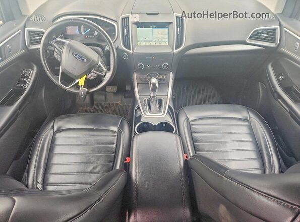 2FMPK4J95HBC30765 2017 FORD EDGE Blue Widok deski rozdzielczej