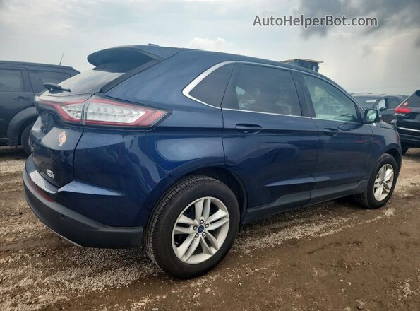 2FMPK4J95HBC30765 2017 FORD EDGE Blue Tył prawy