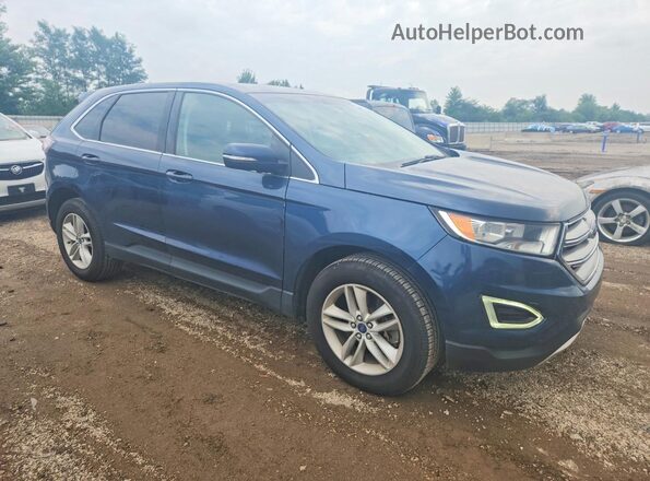 2FMPK4J95HBC30765 2017 FORD EDGE Blue Przód prawy