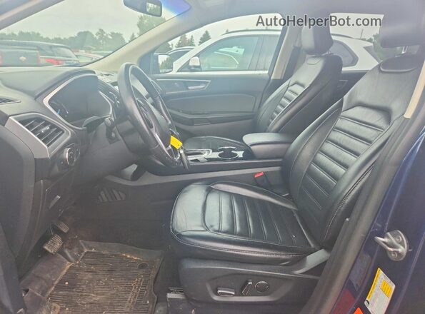 2FMPK4J95HBC30765 2017 FORD EDGE Blue Widok wnętrza z przodu