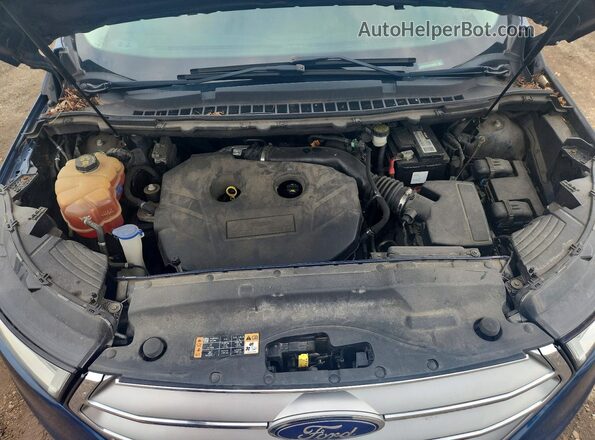 2FMPK4J95HBC30765 2017 FORD EDGE Blue Widok wnętrza z tyłu