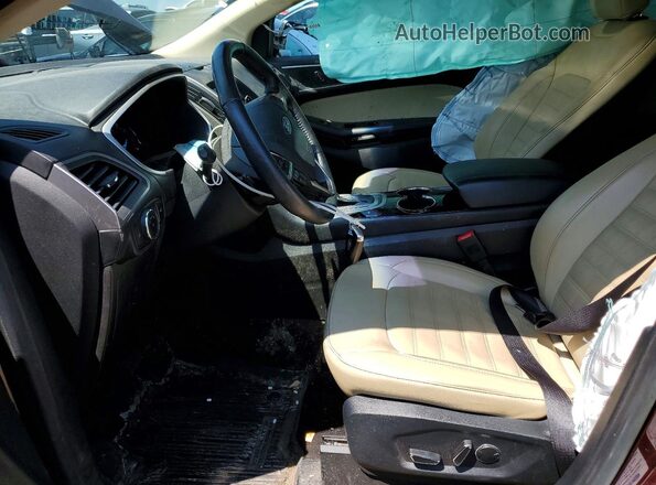 2FMPK4J95JBC46759 2018 FORD EDGE Burgundy Front interior view