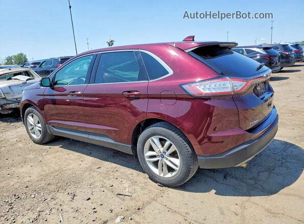 2FMPK4J95JBC46759 2018 FORD EDGE Burgundy Rear left