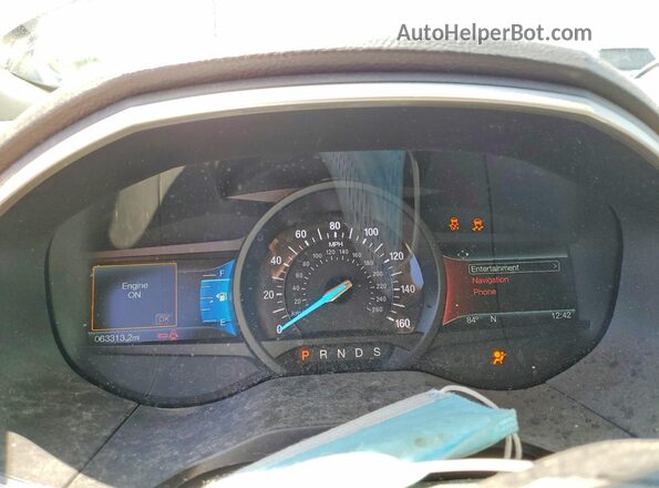 2FMPK4J95JBC46759 2018 FORD EDGE Burgundy Instrument cluster view