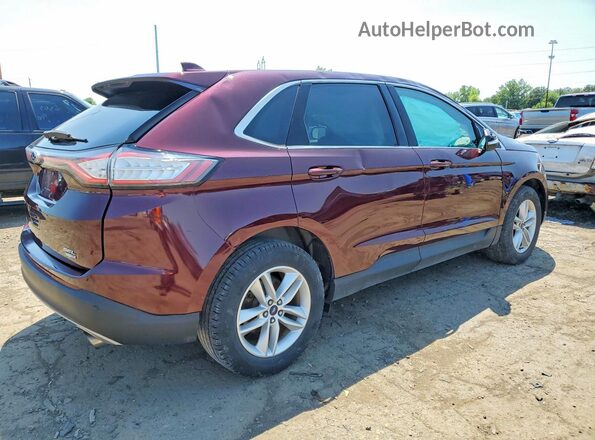 2FMPK4J95JBC46759 2018 FORD EDGE Burgundy Rear right