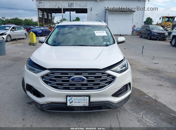 2FMPK4J95KBB02985 2019 FORD EDGE White ხელსაწყოთა პანელის ხედი