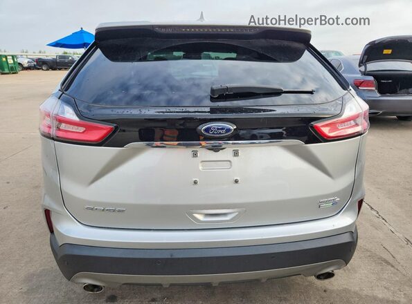 2FMPK4J95KBC75342 2019 FORD EDGE Silver Հետևի տեսք
