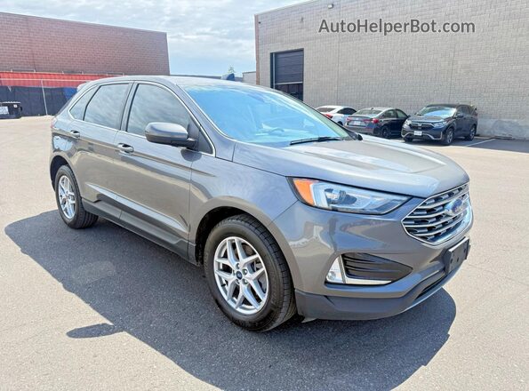 2FMPK4J95MBA27675 2021 FORD EDGE Gray Rear left