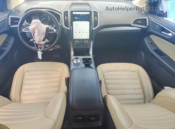 2FMPK4J95MBA59946 2021 FORD EDGE White Widok deski rozdzielczej