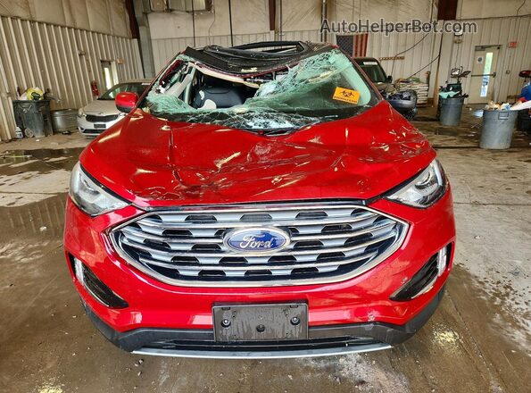 2FMPK4J95MBA63124 2021 FORD EDGE Red Вид спереду