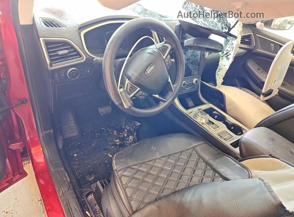2FMPK4J95MBA63124 2021 FORD EDGE Red Вид панелі приладів