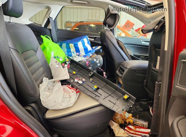 2FMPK4J95MBA63124 2021 FORD EDGE Red Вид задніх сидінь