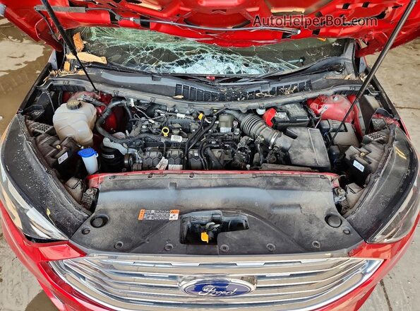 2FMPK4J95MBA63124 2021 FORD EDGE Red Вид задньої частини салону