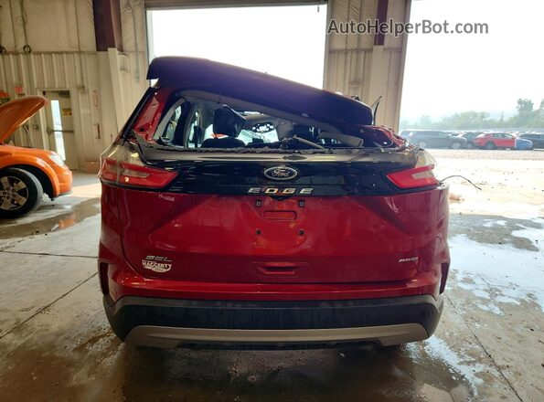 2FMPK4J95MBA63124 2021 FORD EDGE Red Вид ззаду