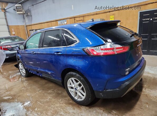 2FMPK4J95MBA65200 2021 FORD EDGE Синий Задняя левая четверть