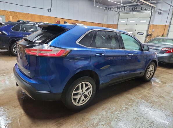 2FMPK4J95MBA65200 2021 FORD EDGE Синий Задняя правая четверть