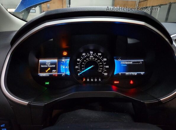 2FMPK4J95MBA65200 2021 FORD EDGE Синий Вид щитка приборов