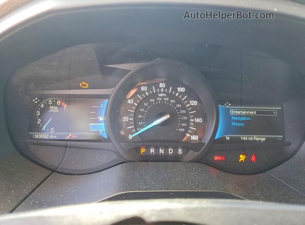 2FMPK4J95NBA39018 2022 FORD EDGE White Widok zestawu wskaźników