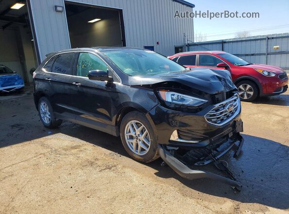 2FMPK4J95NBA45157 2022 FORD EDGE Black Delantero derecho