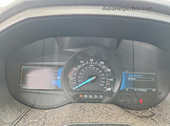 2FMPK4J95NBA71161 2022 FORD EDGE Silver Սարքավորումների վահանակի տեսք