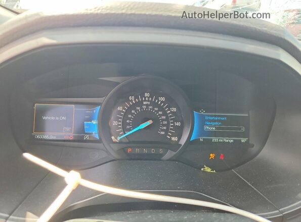2FMPK4J95NBA76103 2022 FORD EDGE Silver ხელსაწყოთა პანელის ხედი