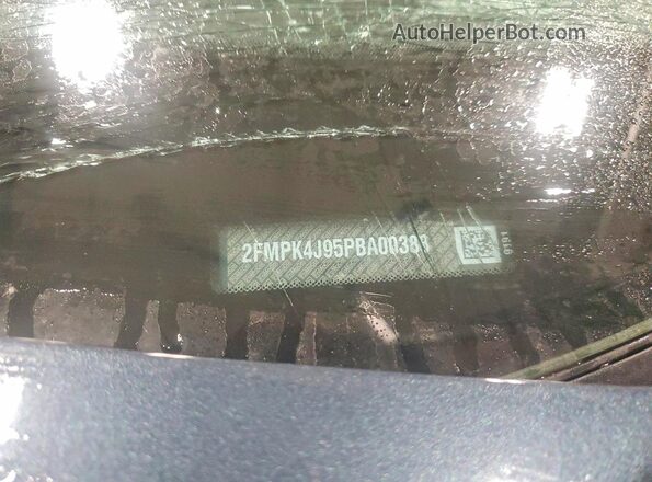 2FMPK4J95PBA00383 2023 FORD EDGE Blue VIN კოდის სტიკერის ხედი