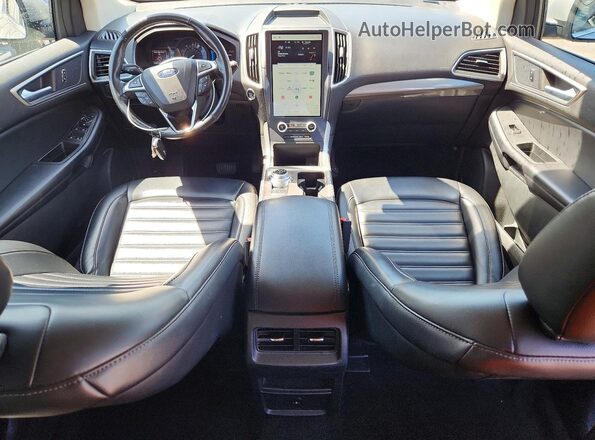 2FMPK4J95PBA30886 2023 FORD EDGE Silver Widok deski rozdzielczej