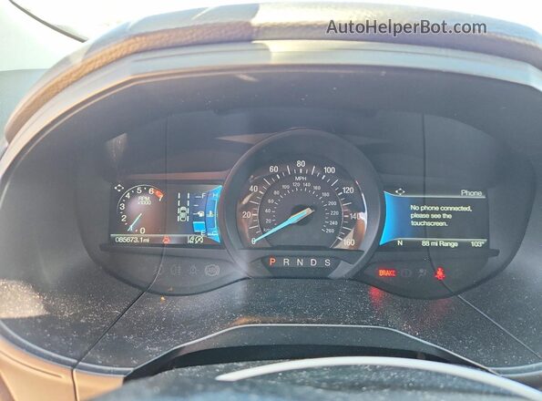 2FMPK4J95PBA30886 2023 FORD EDGE Silver Widok zestawu wskaźników