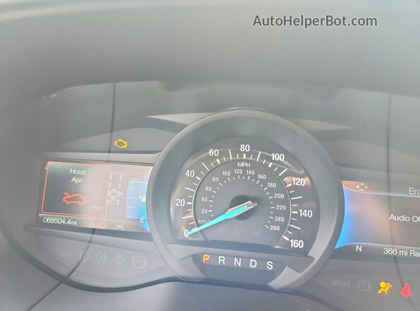2FMPK4J95RBA46864 2024 FORD EDGE White Instrument cluster view