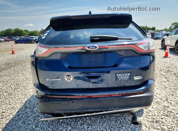 2FMPK4J96HBB33204 2017 FORD EDGE Blue Հետևի տեսք