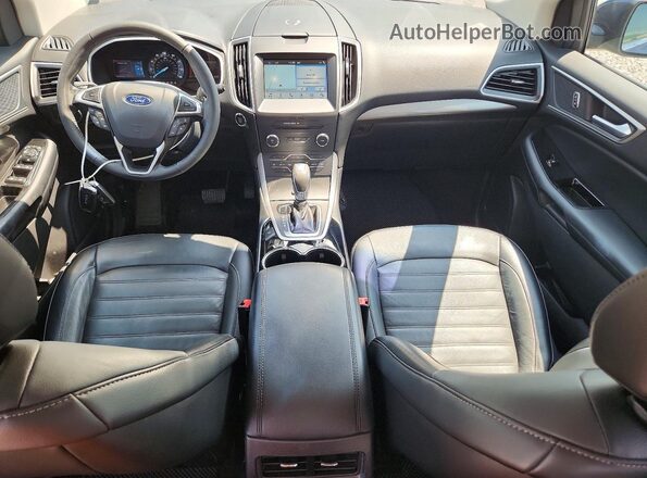 2FMPK4J96HBB33204 2017 FORD EDGE Blue Առջևի վահանակի տեսք