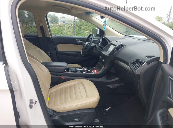 2FMPK4J96KBB03711 2019 FORD EDGE Белый Вид салона спереди
