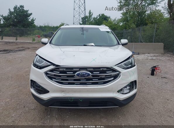 2FMPK4J96KBB03711 2019 FORD EDGE Белый Вид щитка приборов
