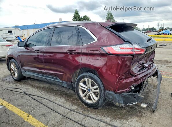 2FMPK4J96KBB20766 2019 FORD EDGE Burgundy Rear left