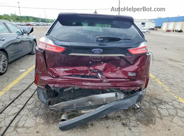 2FMPK4J96KBB20766 2019 FORD EDGE Burgundy Rear view