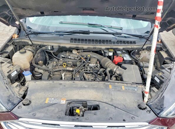 2FMPK4J96KBB20766 2019 FORD EDGE Burgundy Engine compartment view