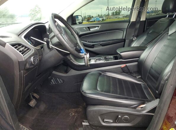 2FMPK4J96KBB20766 2019 FORD EDGE Burgundy Front interior view