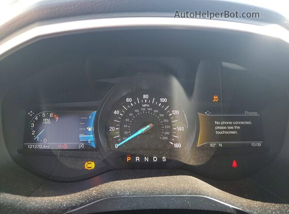 2FMPK4J96KBB42332 2019 FORD EDGE Blue Vista del cuadro de instrumentos