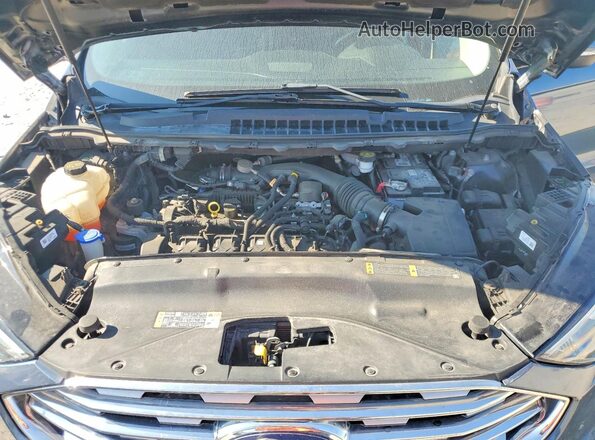 2FMPK4J96KBB42332 2019 FORD EDGE Blue Vista del compartimento del motor