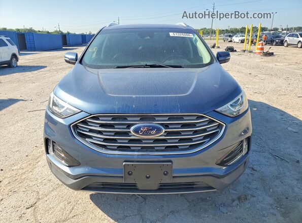 2FMPK4J96KBB42332 2019 FORD EDGE Blue Vista frontal