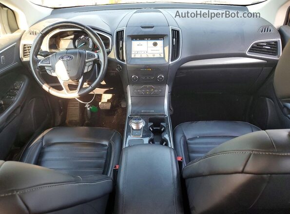 2FMPK4J96KBB48356 2019 FORD EDGE Burgundy Vista del salpicadero