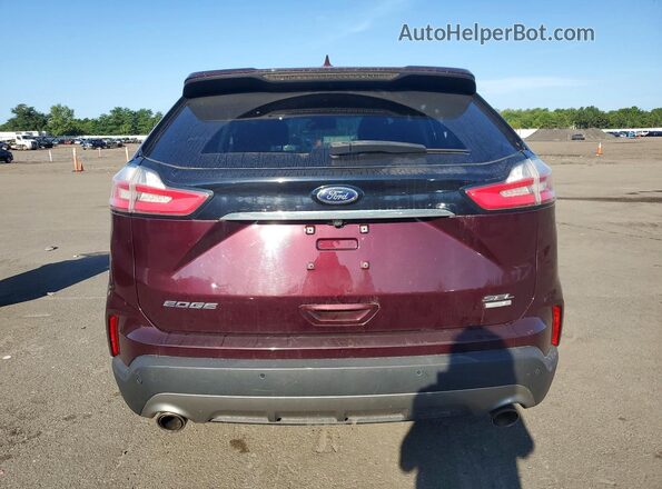 2FMPK4J96KBB48356 2019 FORD EDGE Burgundy Vista trasera