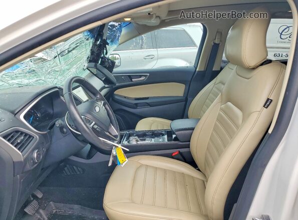 2FMPK4J96KBC56248 2019 FORD EDGE White წინა სალონის ხედი