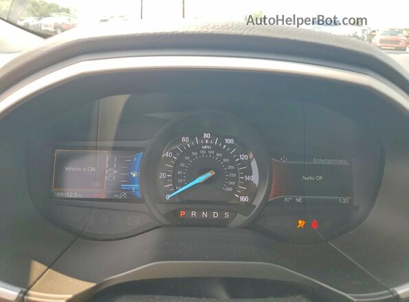 2FMPK4J96KBC71140 2019 FORD EDGE Blue Вид щитка приладів