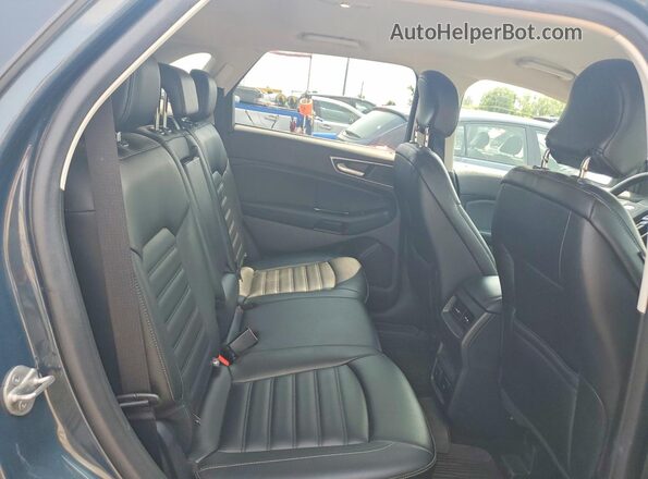 2FMPK4J96KBC71140 2019 FORD EDGE Blue Вид задньої частини салону