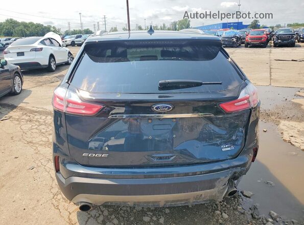 2FMPK4J96KBC71140 2019 FORD EDGE Blue Вид ззаду